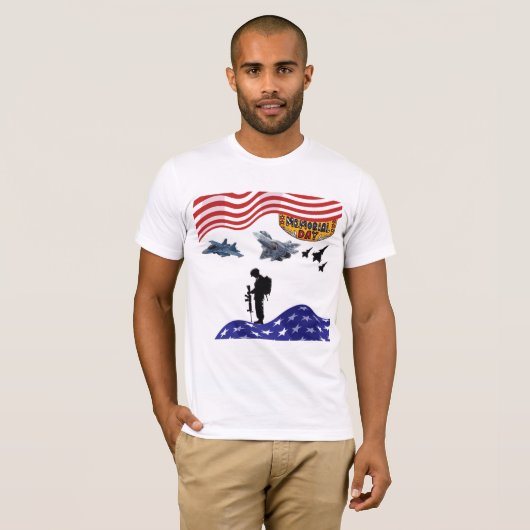 Honor on memorial day white tシャツ (正面フル)