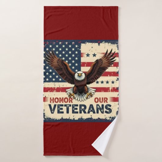  Honor Our Veterans Bathroom Towel Set バスタオルセット (バスタオル)