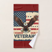  Honor Our Veterans Bathroom Towel Set バスタオルセット (ハンドタオル)