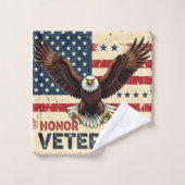  Honor Our Veterans Bathroom Towel Set バスタオルセット (ウォッシュタオル)