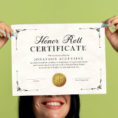 Honor Roll Certificate ポスター
