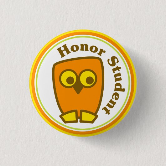 Honor Studentボタン 缶バッジ (正面)