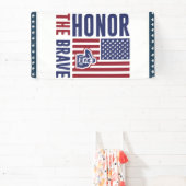 Honor the Brave Veterans Day | Patriotic Military 横断幕 (インサイチュ)