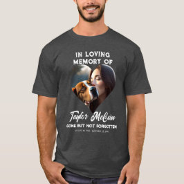 Honor Their Memory:ハートカスタムフォトメモリアル Tシャツ
