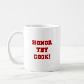 Honor Thy調理師Tシャツとギフト コーヒーマグカップ (左)