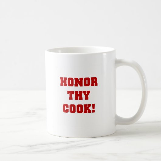 Honor Thy調理師Tシャツとギフト コーヒーマグカップ (右)