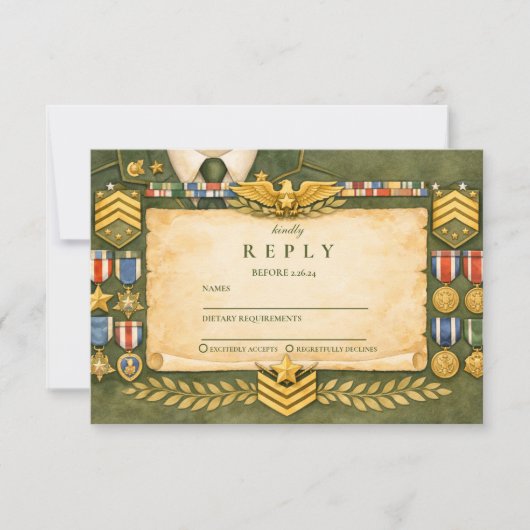 Honor & Valor Graduation Party 出欠カード (正面)