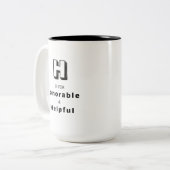 Honorable H - Personalized Luxury Praise Mug ツートーンマグカップ (正面左)
