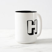 Honorable H - Personalized Luxury Praise Mug ツートーンマグカップ (正面右)