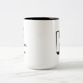 Honorable H - Personalized Luxury Praise Mug ツートーンマグカップ (中央)