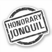 Honorary Jonquil sticker, black シール (正面)