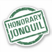 "Honorary Jonquil" sticker, green シール (正面)
