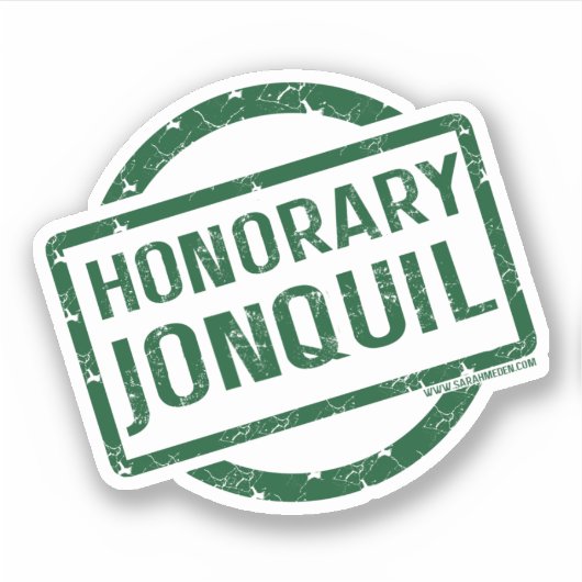 "Honorary Jonquil" sticker, green シール (正面)