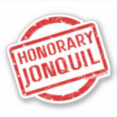 Honorary Jonquil sticker, red シール (正面)