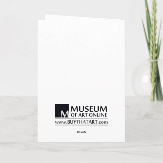 Honore Daumier著Lesender弁護士 カード (裏面)