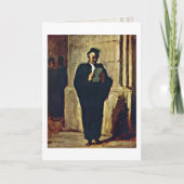 Honore Daumier著Lesender弁護士 カード (正面)