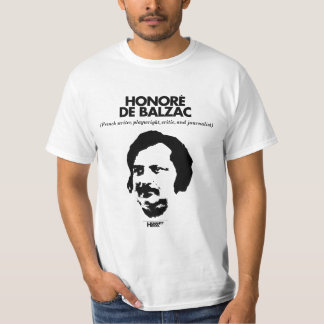 Honore? De Balzacの白のTシャツ Tシャツ