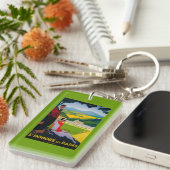 Honore Les BainsのヴィンテージPosterEurope キーホルダー (正面右)