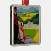 Honore Les BainsのヴィンテージPosterEurope メタルオーナメント (右)