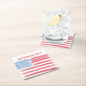 Honoring Heroes | Veterans Day Celebration スクエアペーパーコースター (インサイチュ)