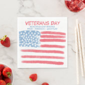 Honoring Heroes | Veterans Day Celebration スタンダードランチョンナプキン (インサイチュ)
