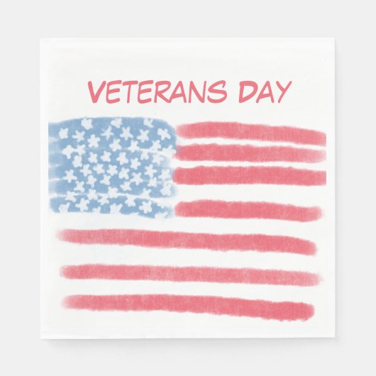 Honoring Heroes | Veterans Day Celebration スタンダードランチョンナプキン (正面)
