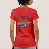 Honoring mighty military red tシャツ (裏面)