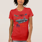 Honoring mighty military red tシャツ (正面)