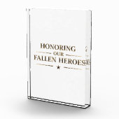 Honoring Our Fallen Heroes / Bloque de Acrílico  フォトブロック (右)