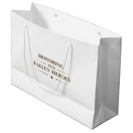 Honoring Our Fallen Heroes / Bolsa de Regalo  ラージペーパーバッグ