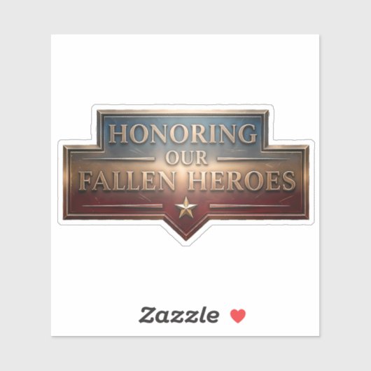 Honoring Our Fallen Heroes / Pegatina Memorial Day シール (シート)