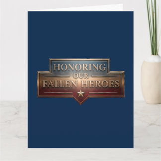 Honoring Our Fallen Heroes / Tarjeta Memorial Day カード