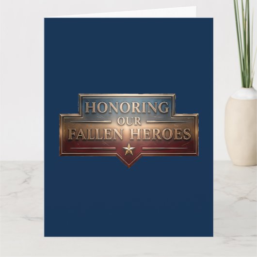 Honoring Our Fallen Heroes / Tarjeta Memorial Day  カード (正面)