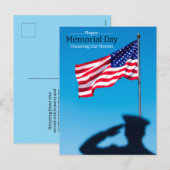 Honoring Our Heroes – ハッピーメモリアルデー シーズンポストカード (正面/裏面)