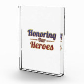 Honoring Our Heroes / Bloque de Acrílico フォトブロック (右)