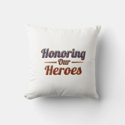 Honoring Our Heroes / Cojín Día de los Caídos クッション (正面)