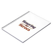  Honoring Our Heroes / Cuaderno ノートブック (左側)