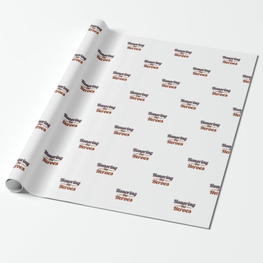Honoring Our Heroes / Papel de Regalo ラッピングペーパー (アンロールド)