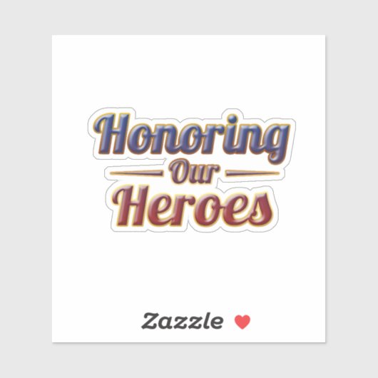 Honoring Our Heroes / Pegatina Memorial Day シール (シート)