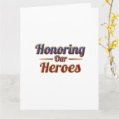 Honoring Our Heroes / Tarjeta Memorial Day  カード (黄色い花)