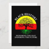 Honoring Past Inspiring Future Black History Month セーブザデート (正面/裏面)
