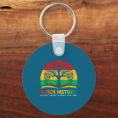 Honoring Past Insring Future Men Women Black Histo キーホルダー (正面)