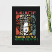 Honoring The Past Inspiring Future Black History カード (正面)