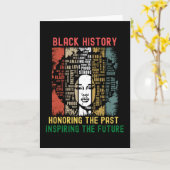 Honoring The Past Inspiring Future Black History カード (黄色い花)