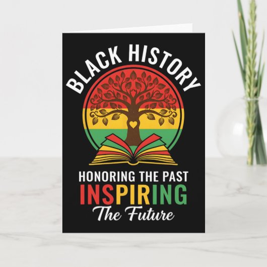 Honoring The Past Inspiring The Future Black Histo カード (正面)