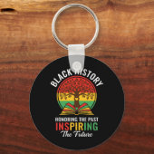 Honoring The Past Inspiring The Future Black Histo キーホルダー (正面)