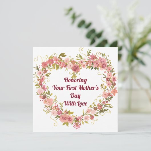 Honoring Your First Mother’s Day with Love Card (スタンド正面)