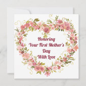 Honoring Your First Mother’s Day with Love Card (正面)
