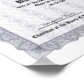 Honors College or University Diploma Replica ポスター (角)