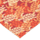 Honuのウミガメのハワイの樹皮布-パパイヤ ショートテーブルランナー (コーナー)